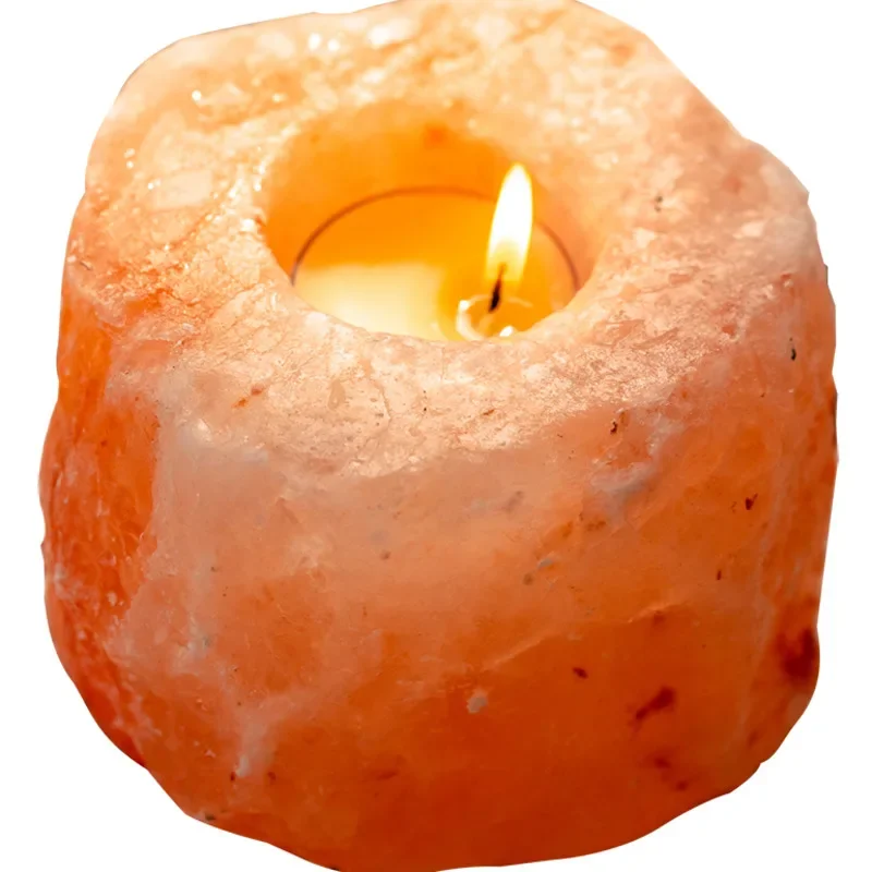 Nordic Candle Stand Natural Rose Mineral Salt Incense Holder Romantic Dinner Candlelight Lamp Versatile Scene Decorative Gifts