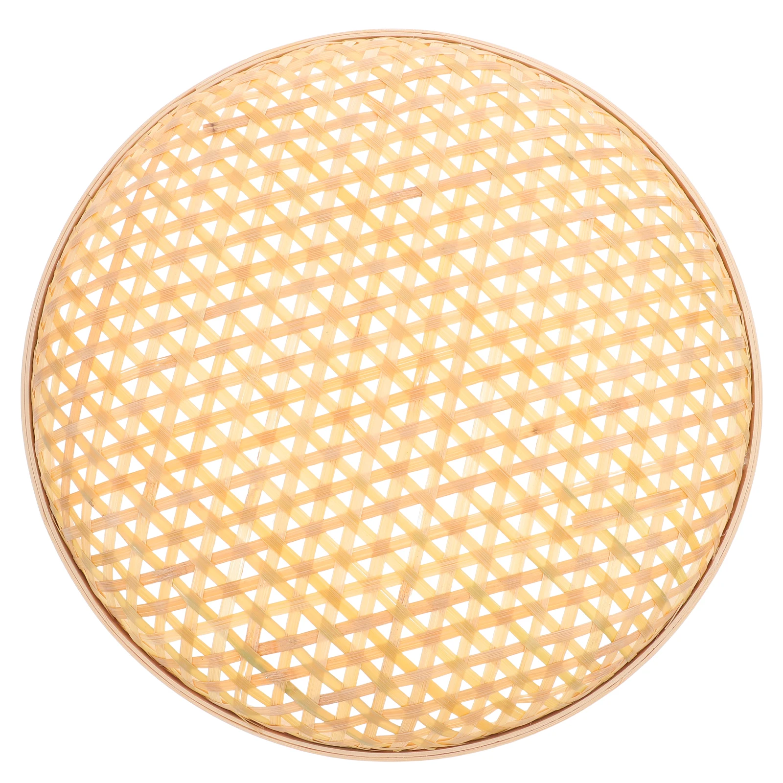 

Bamboo Storage Basket Large Handwoven Tray Food Containers Serving Baskets Dry Fruit Bread Plate Woven Basket Reusable Portable