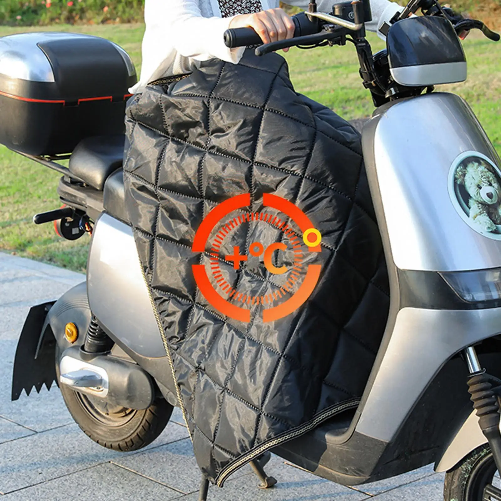 Scooter Windproof Leg Cover Waterproof Windproof Motorbike Lap Blanket Scooter Leg Apron Blanket For Travel City Commuting