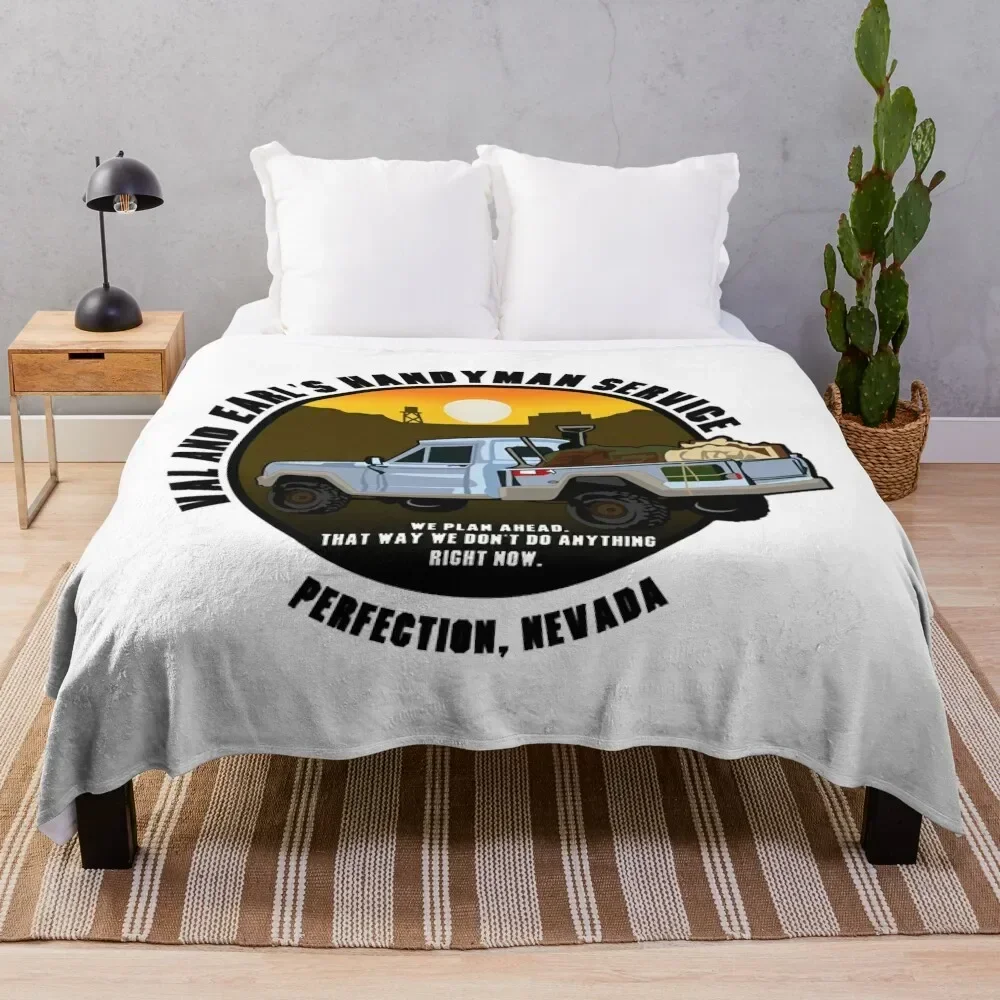 

Tremors-Val and Earl's Handyman Service Throw Blanket cosplay anime warm winter anime Sleeping Bag Blankets