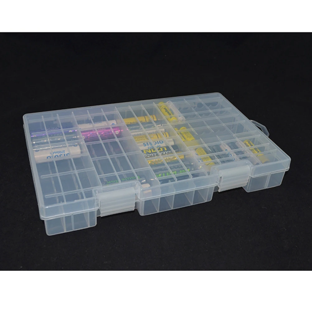 

Portable Storage Box With Clear Design And Double Layer For Efficient Organization