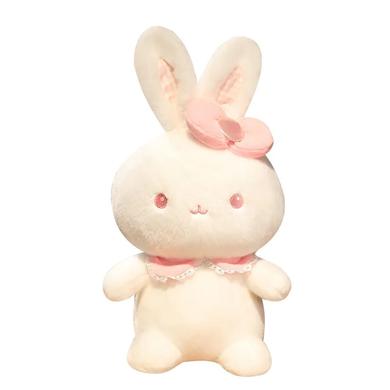 

Hot Nice Lovely Baby Rabbit Plush Toys Cute Rabbit with Bow Plushie Dolls Stuffed Soft Animal Pillow Girls Valentine's Gifts