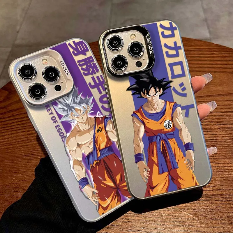 

Art D-Dragon Ball Cool Saiyan Cover For iPhone 17 16 15 14 13 12 11 Air Pro Max Plus Mini Colorful Silver Phone Case