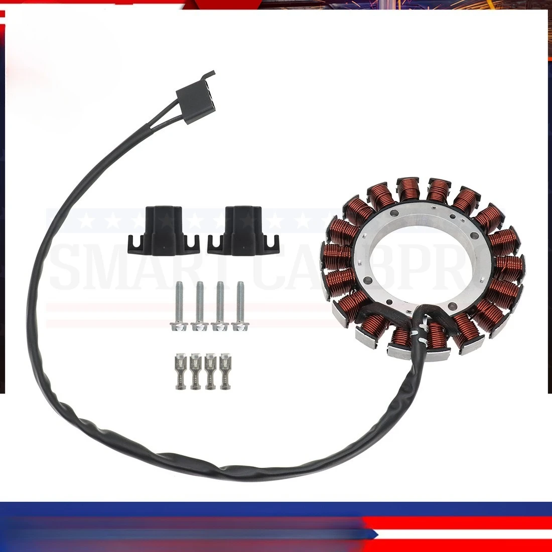 28-085-02-S STATOR FOR KOHLER M18 M20 CH11S CH13GS CH13ST 2808502S W/CONNECTORS