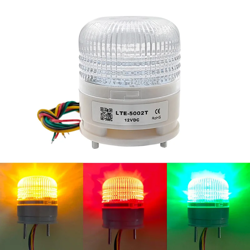 

LTA5002 12V 24V 220V 3 Color Strobe Signal Warning Light Magnet Indicator Light LED Lamp Small Flashing Buzzer Security Alarm