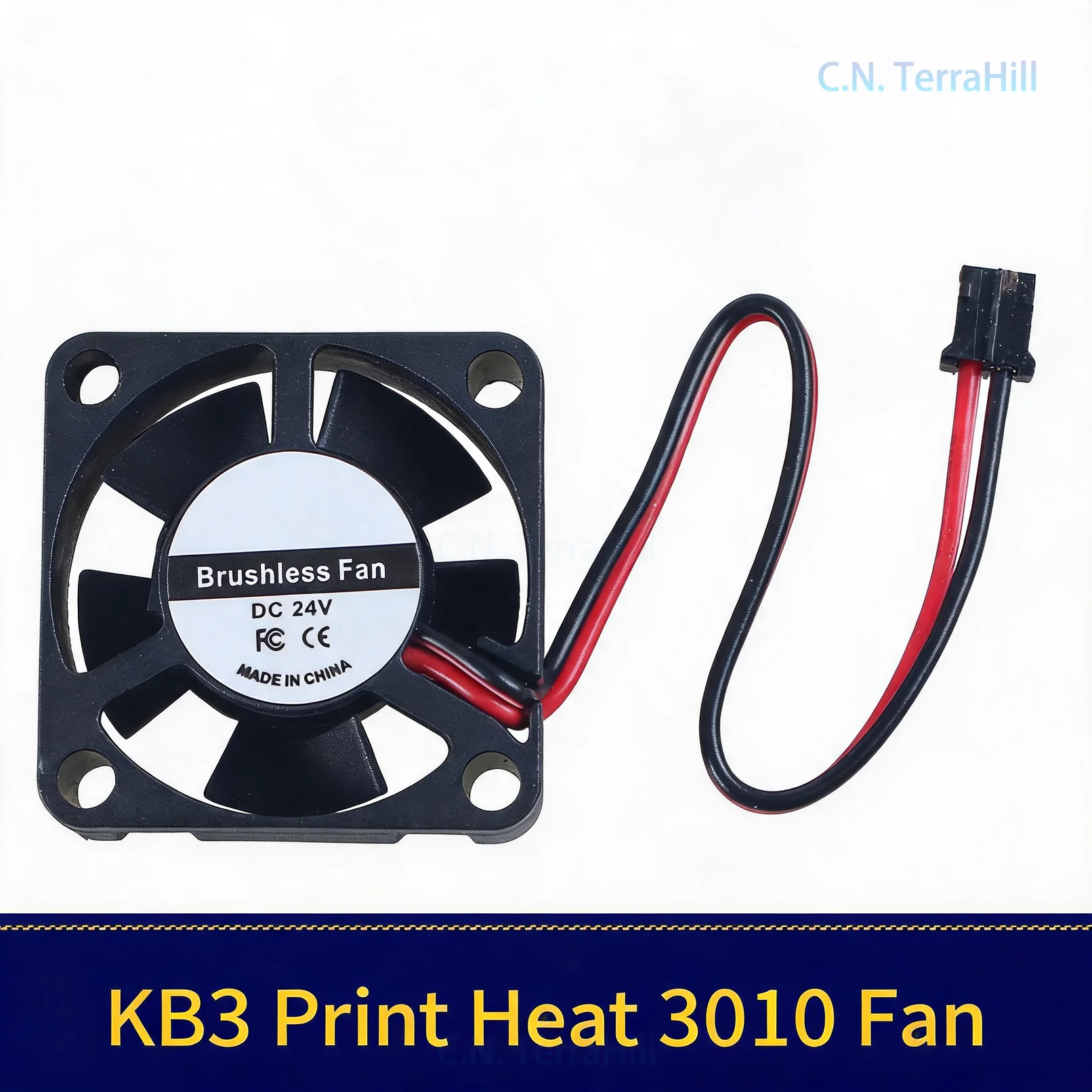 3D Printer Hotend Cooling Fan 3010 24V 9500RPM Hydraulic Bearing for Kobra 3 Extruder
