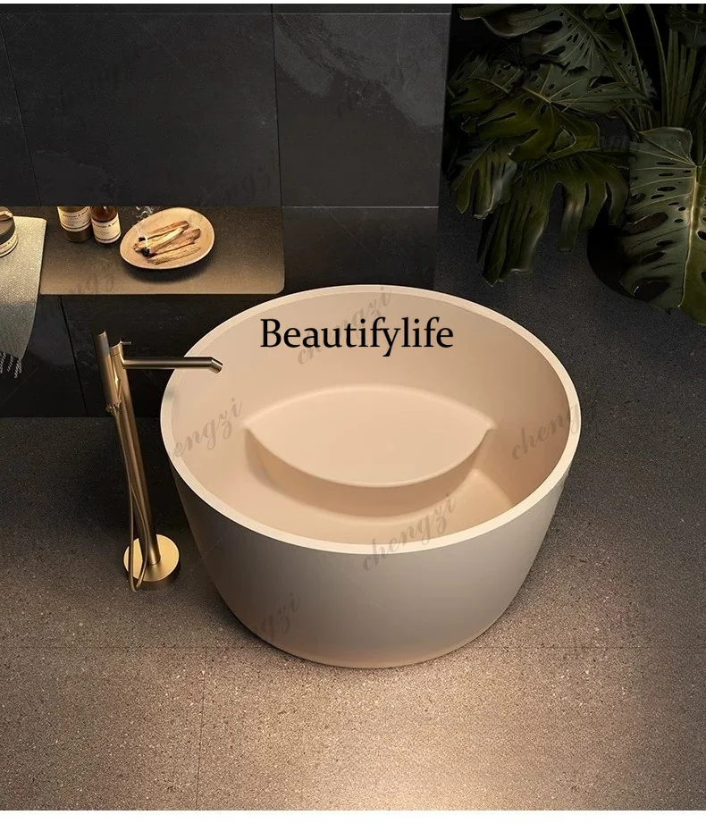 Bathtub Round Double Couple Independent Family Hotel Homestay Large Bath