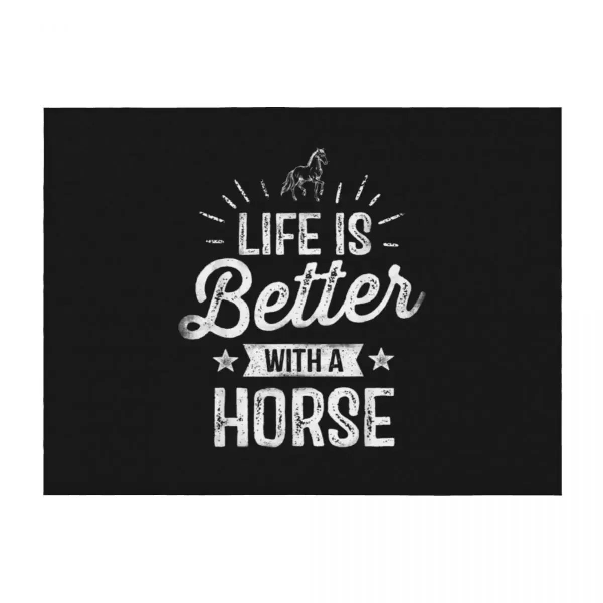 

Life Is Better With A Horse Lover Throw Blanket Decorative Beds Fashion Sofas Plaid on the sofa warm winter Blankets