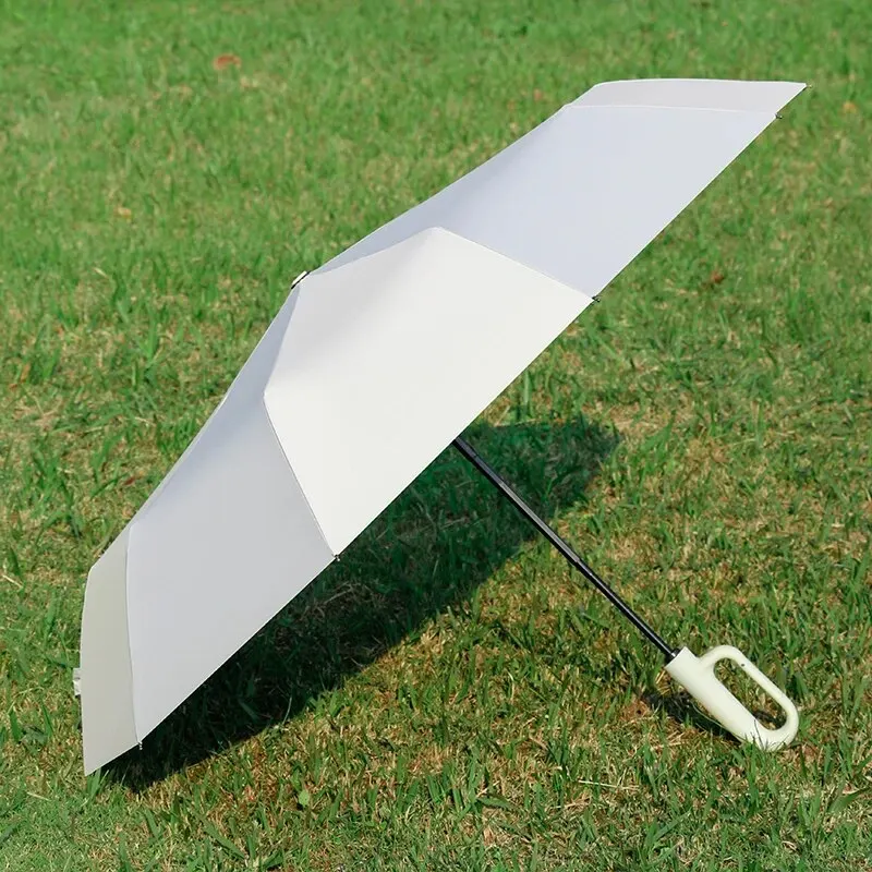 Umbrella For Sunshine And Rainy Windproof Strong Automatic Folding Large Buckle Handle Double Bone Wind And Water Resistant