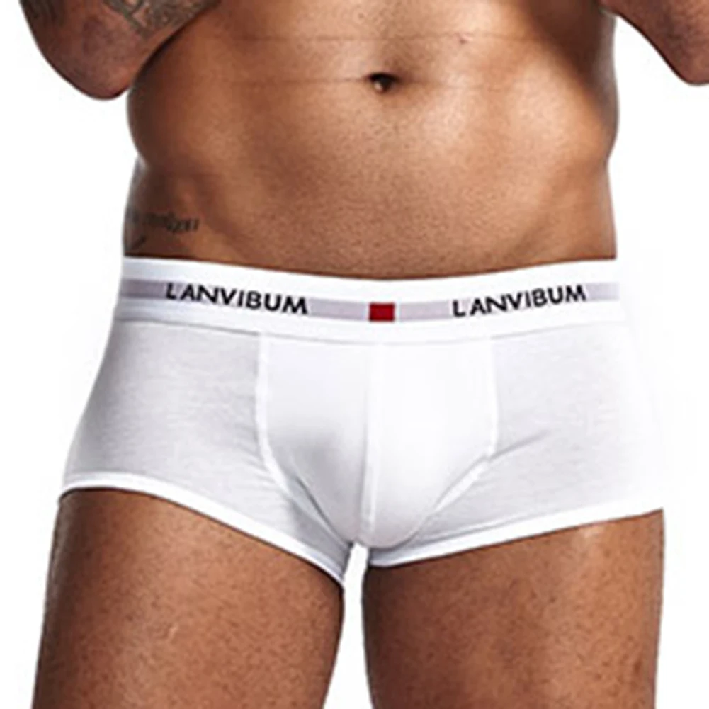 

Oversized Cotton Boxer Briefs for Men Low Rise Underwear in White Black Grey Blue Dark blue Stay Comfortable and Stylish