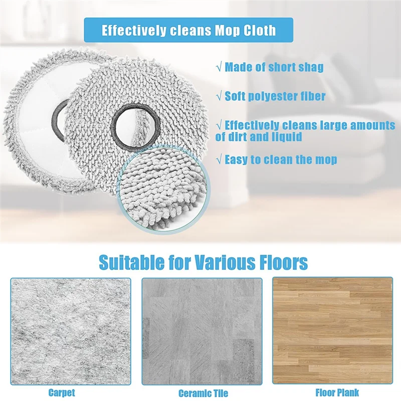 A01M-akcesoria do ECOVACS DEEBOT T30 Omni / T30 PRO Omni odkurzacz robot szczotka boczna filtr Hepa ściereczki do mopa