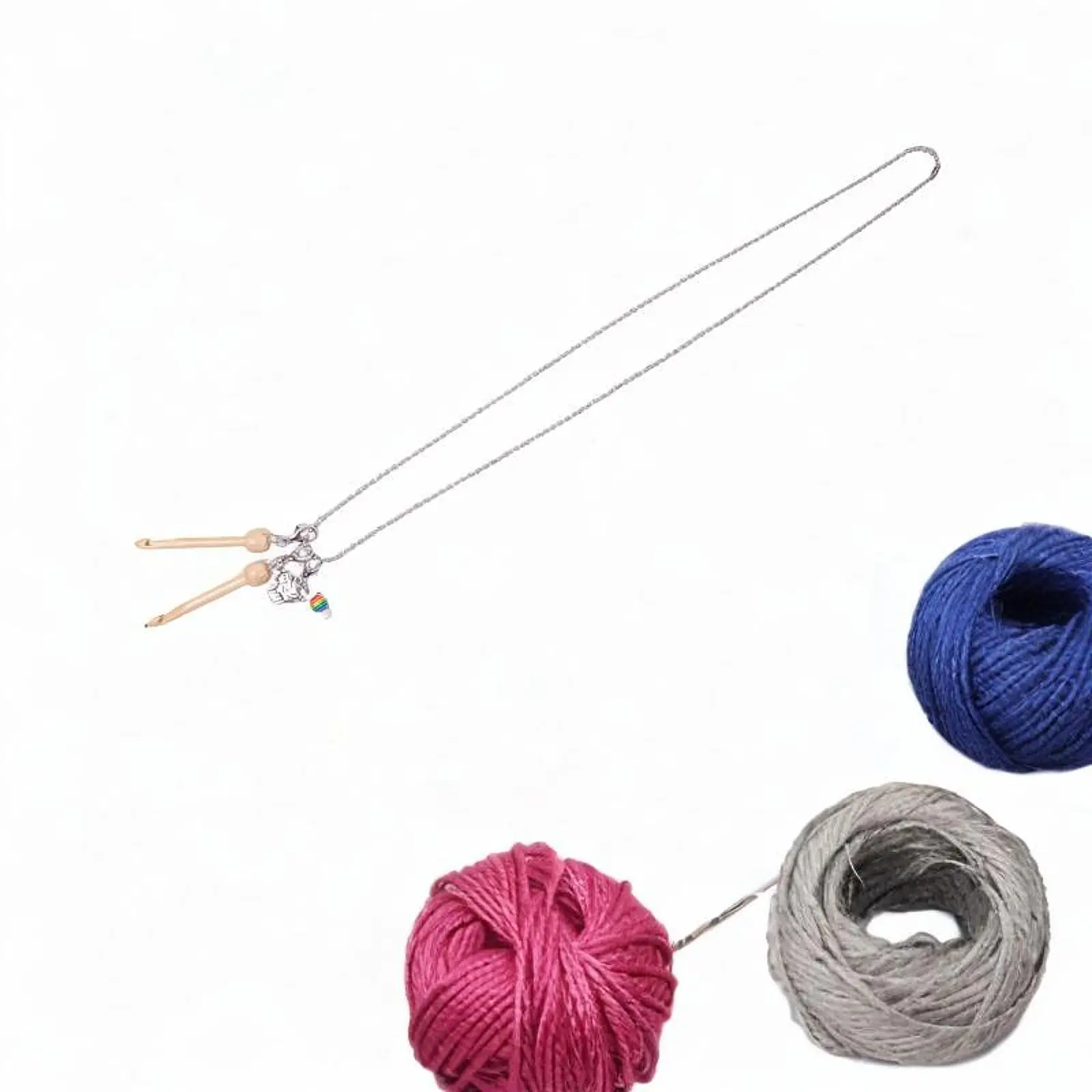 Mini Crochet Hook Compact Hanging Neck Cute Portable for Thread Trimming DIY