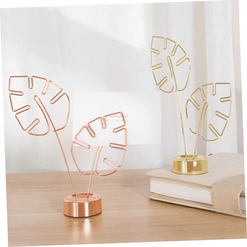 Soporte de Clip de papel de decoración hawaiana, soporte de mesa de carpeta de notas, letrero de mesa, 2 piezas