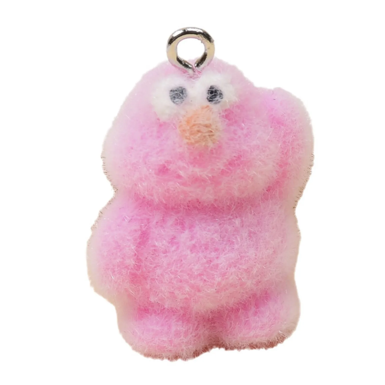 20Pcs Fluffy monsters Doll Charms 3D Cute resin Pendant For Bag Keychain Earring DIY Crafts Jewelry Make Accessories