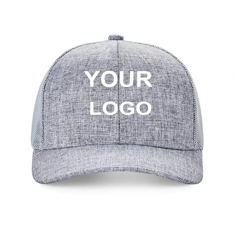 

Adult Breathable Mesh Baseball Caps Solid 6 Panel Slightly Curved Brim Trucker Hat Golf Women Snapback Cap Men's Sun Protection