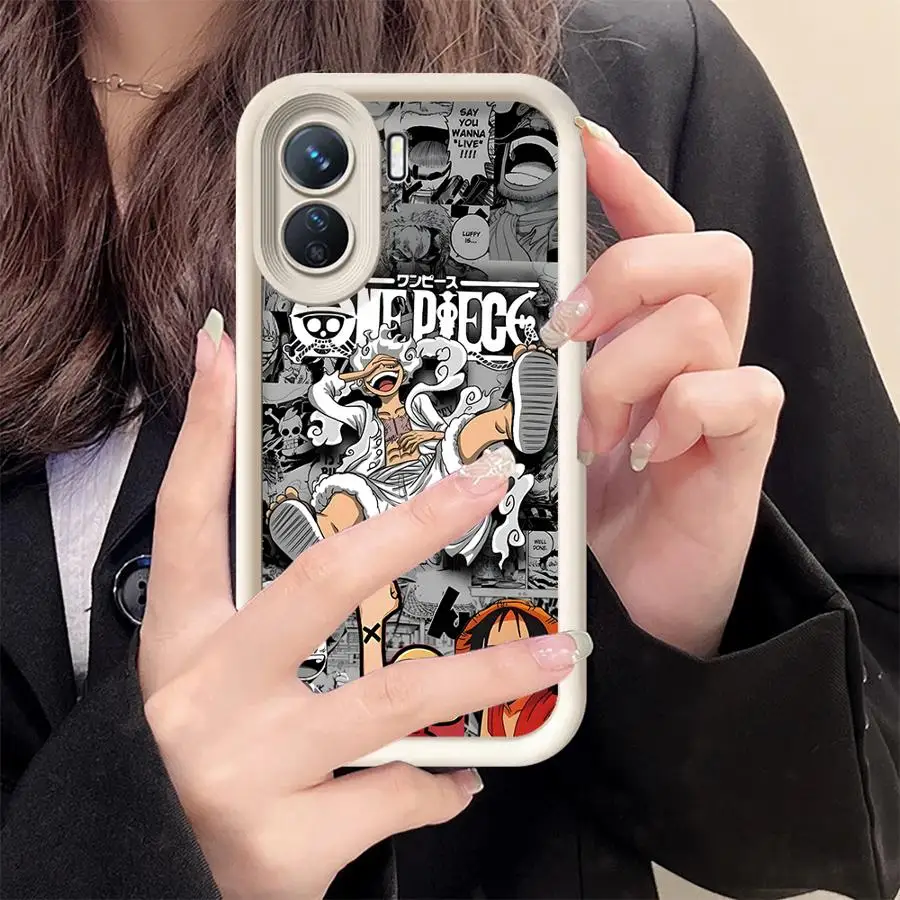 One Piece Strohhut Captain Luffy Handyhülle für Xiaomi Redmi Note 11s 10 11 12 Pro 12s 13 14 Pro Plus Soft Cover