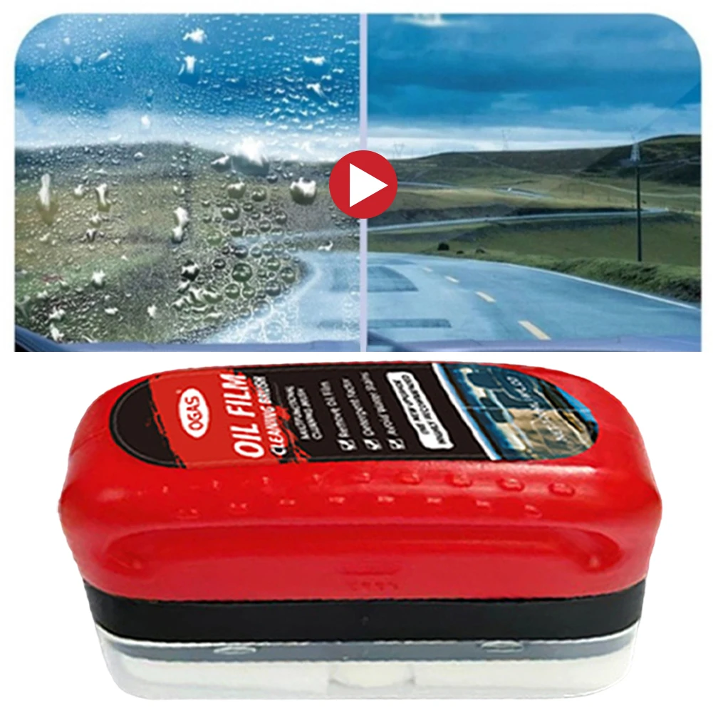 

Доска для чистки стекла Щетка для чистки лобового стекла Долговечный очиститель масляной пленки для окон автомобиля для безопасного вождения