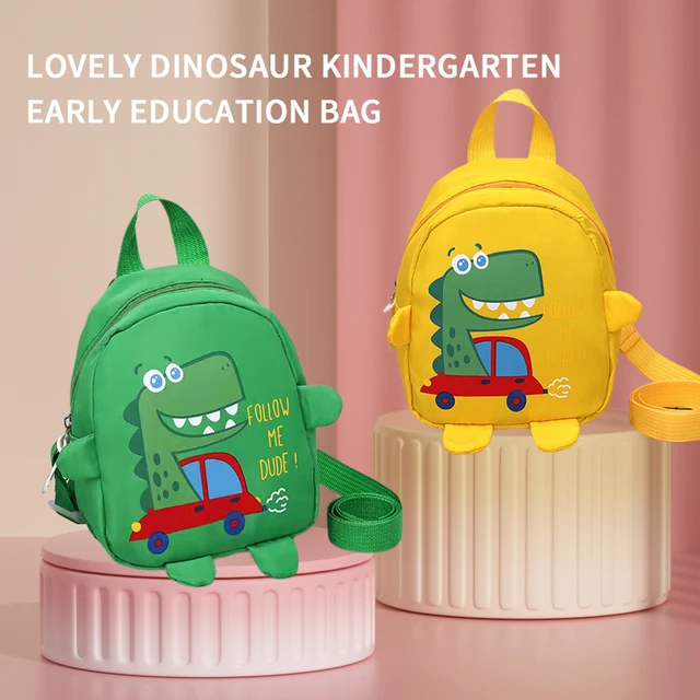 1 szt. dla dzieci kreskówkowy mini plecak z dinozaurami Anti Lost Bag przedszkole plecak szkolny