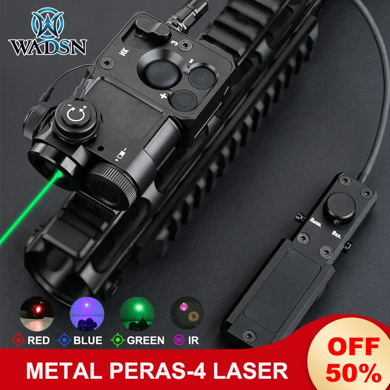 

WADSN Airsoft Perst-4 Strobe Red Green Blue Dot Infrared Laser upgraded Zenitc Perst 4 Metal IR Hunting Weapon Light Switch