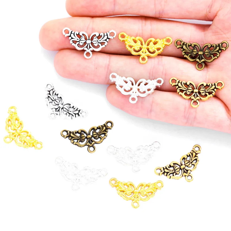 20pcs 골동품 실버 컬러 목걸이 결과 금속 매력 펜던트 쥬얼리 DIY 매력 수제 G105 만들기