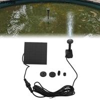 Mini Solar Panel Water Pump DC Brushless 4 Nozzles Solar Fountain Pump 200L/H DIY Solar Water Fountain Indoor