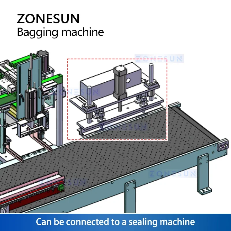 ZONESUN ZS-ZD200 Automatic Bagging System Automated Bagger Horizontal Bagging Machine Bagging Equipment