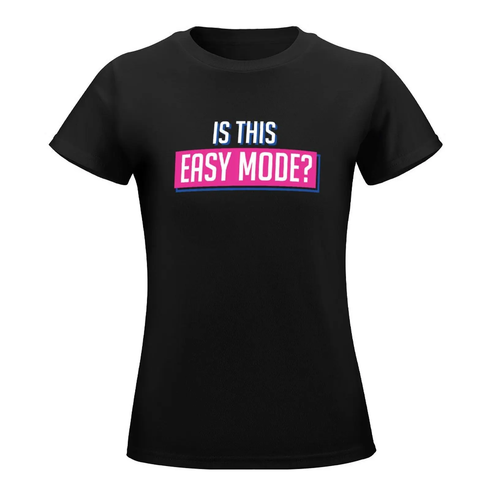 D.Va is this Easy Mode Gamer voice line design T-Shirt heavyweights cute tops plus size tops t shirts for Women