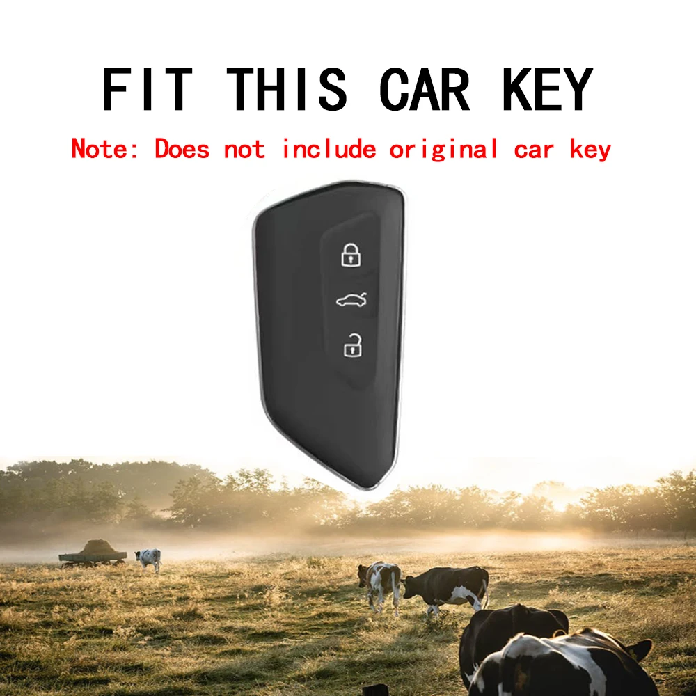 Leather Car Key Case Full Cover For VW Volkswagen ID.3 ID.4 Golf 8 2022 2023 MK8 Cupra Skoda Octavia SEAT Leon MK4 Formento