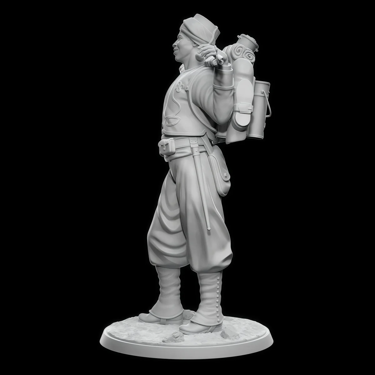 1/24 resin unpainted model kit, military theme, sniper unassembled and unpainted GK, 1950R