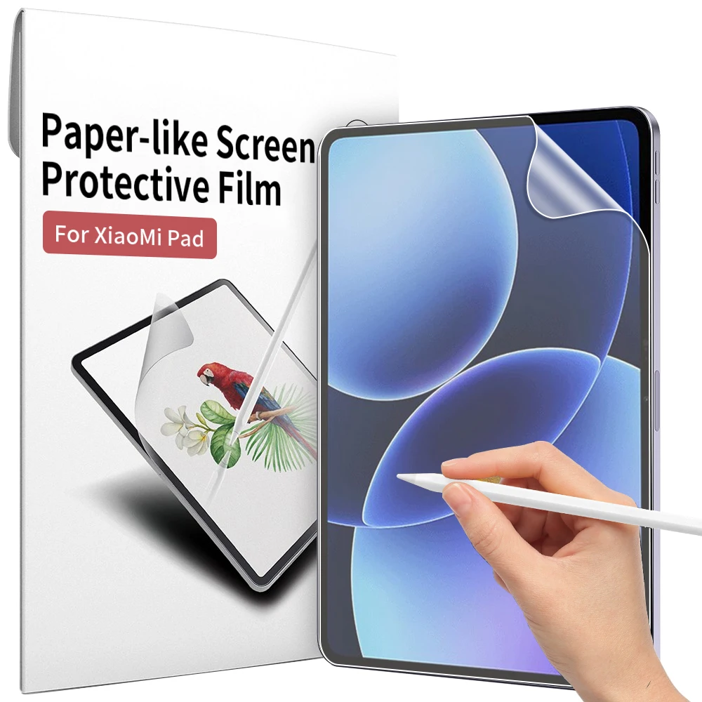 3 Pcs Xiaomi Pad 8/8 Pro Screen Protectors Paper Feel Film For Mi Pad 7s/6/5 11inch 11.2 Redmi Pad 2 SE 9.7 11 8.7 Matte PET view 6
