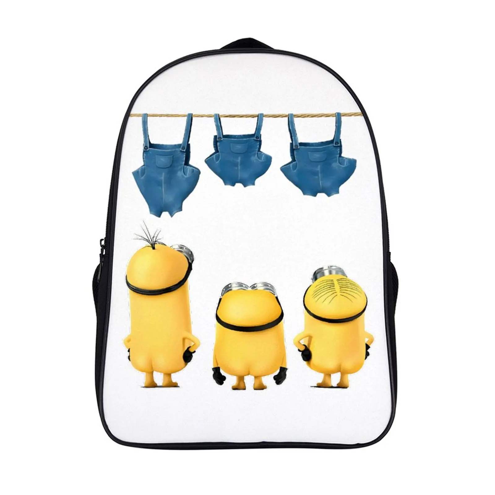 

Cartoon Minions Fashion Student's Backpack School Bag 16 Inch 2 Compartment Backpack Student Schoolbag