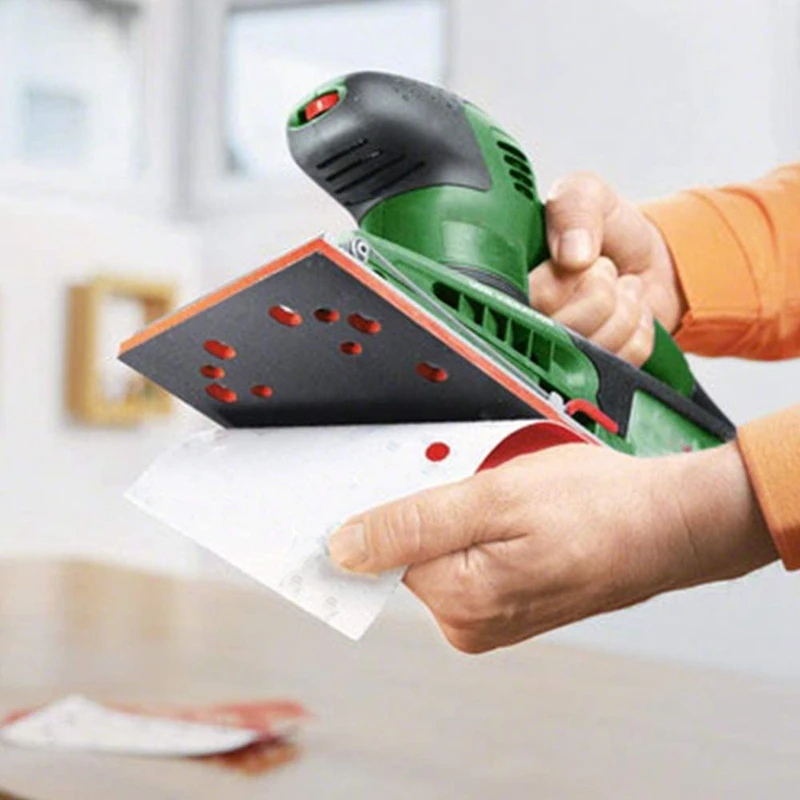 ชุดกระดาษทราย8ชิ้นขนาด40/60/80/120สำหรับเครื่องขัดแบบนอกรีต40ชิ้น