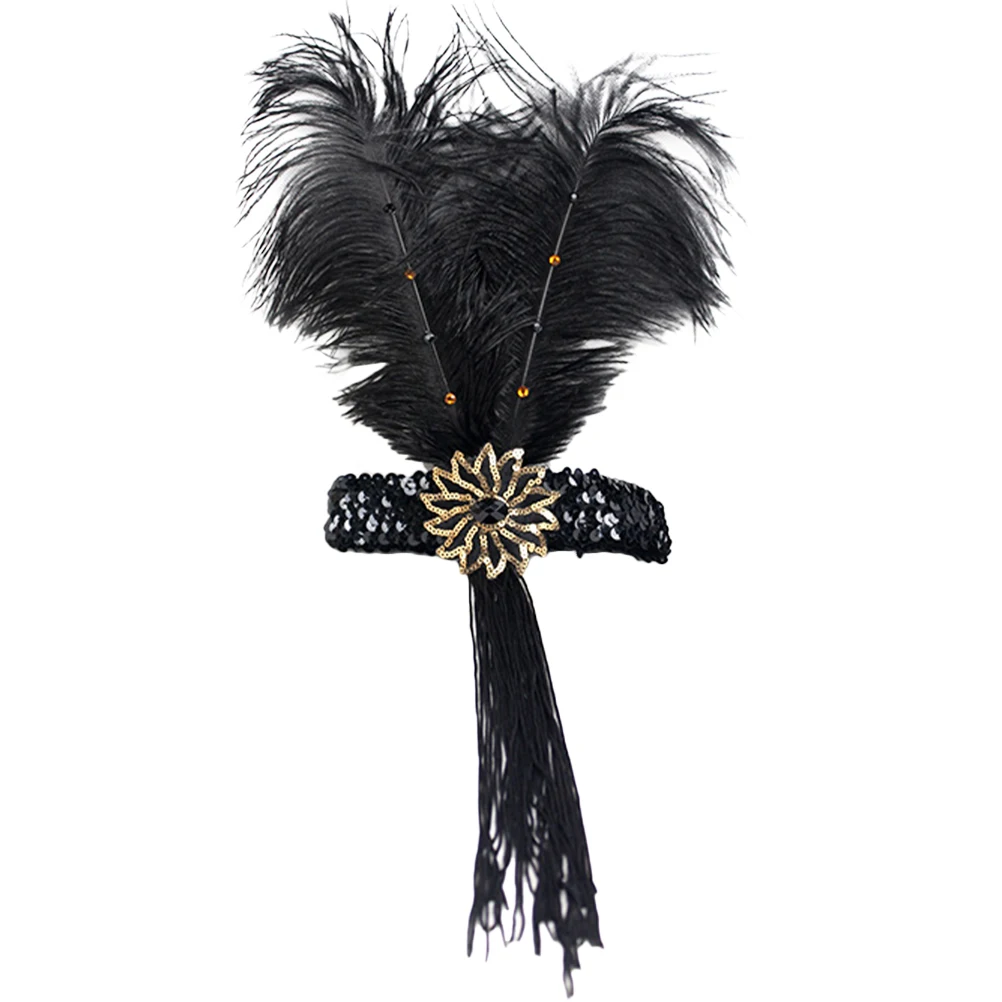 

Headband Artificial Flapper Tassel Headwear Pretty Colors Classic Design Women Accessories 1920s Party Wedding Horse