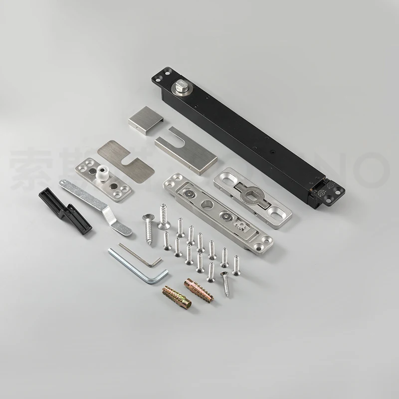 Aluminum Frame Glass Door System Floor Pivot Hinge with Adjustable Floor Spring 100KG 150KG Capacity for Home And Office
