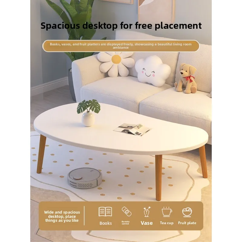 Modern Minimalist Side Table,Small Coffee Table for Living Room Couch Space-Saving End Table Nightstand with Simple Installation