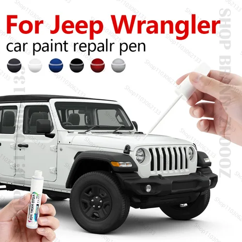Imagen 1 del producto Para Jeep Wrangler 1987-2025 YJ YJ TJ JL pluma de reparación de pintura removedor de arañazos DIY accesorios para automóviles negro blanco azul amarillo