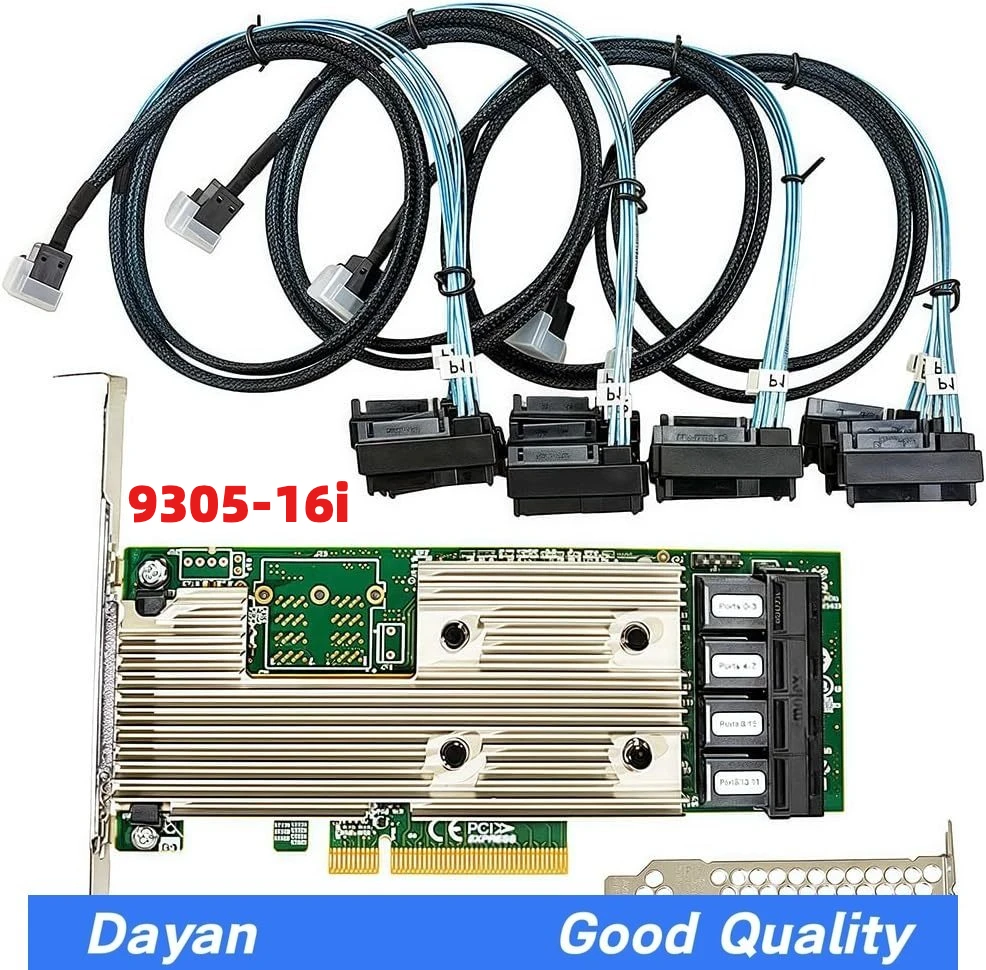 

Контроллер RAID LSI 9305-16i SATA SAS 12Gbs PCIe 3.0 x8 IT-Mode 4* SFF-8643-8482