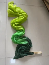 Custom product 100% Real Silk Fans Belly Dance Long Fans