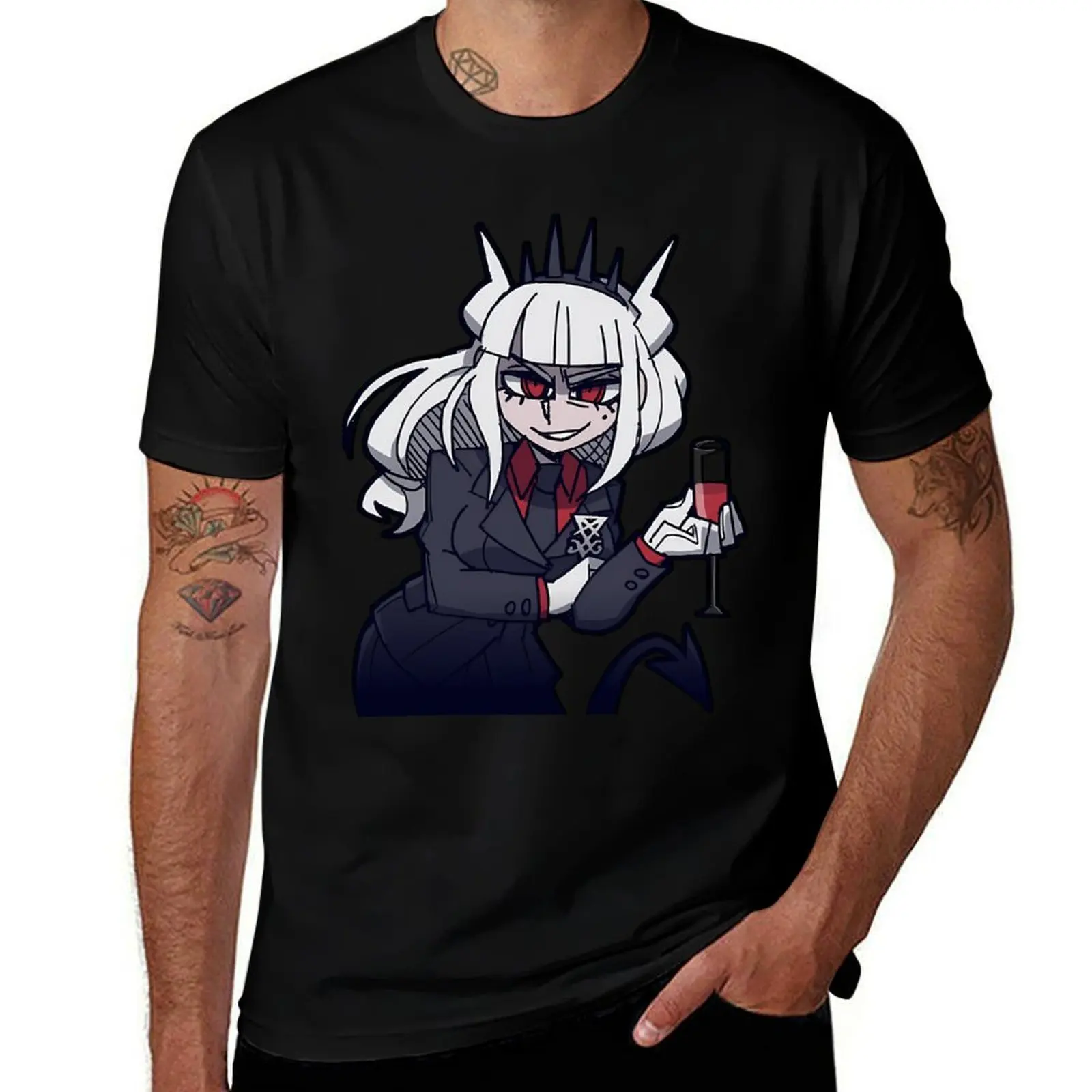 

Smug Lucifer-Helltaker- s/Shirts/More футболка Louboutins милая одежда больших размеров дизайнерские рубашки мужские забавные футболки