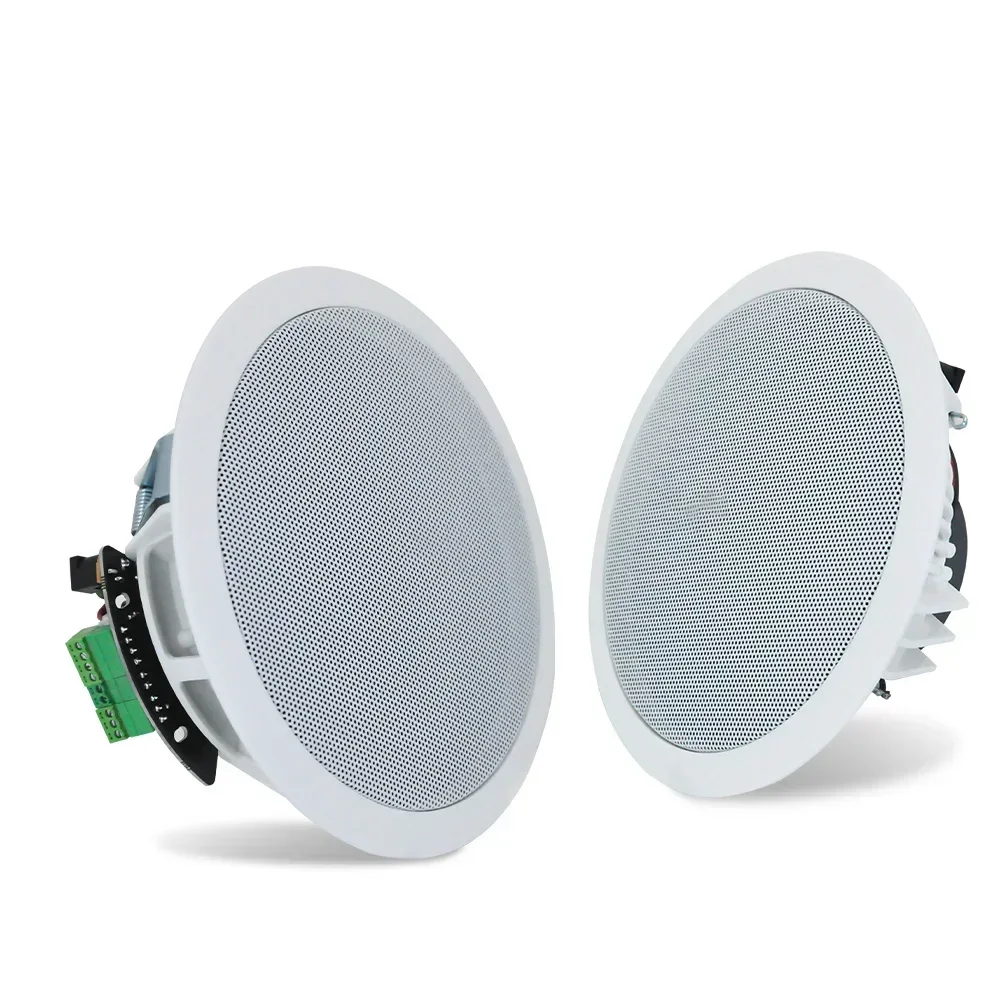 6 Inch 20W Bluetooth Ceiling Speaker audience Stereo Built-in Class D Digital Amplifier Home Theater System for Indoor Office