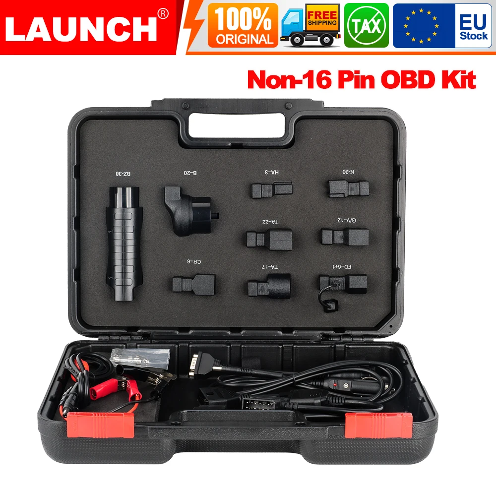 Adaptador LAUNCH X431 sin 16 pines, conector OBD1 compatible con CRP919E/ BT / PRO V5.0/ PRO3S + V5.0/X431 PAD V ELITE, etc.
