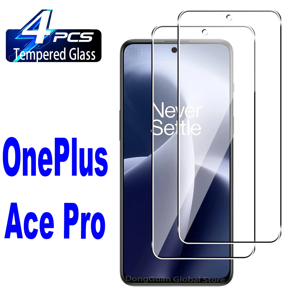 2/4Pcs Tempered Glass For OnePlus Ace Pro Fingerprint Screen Protector Glass