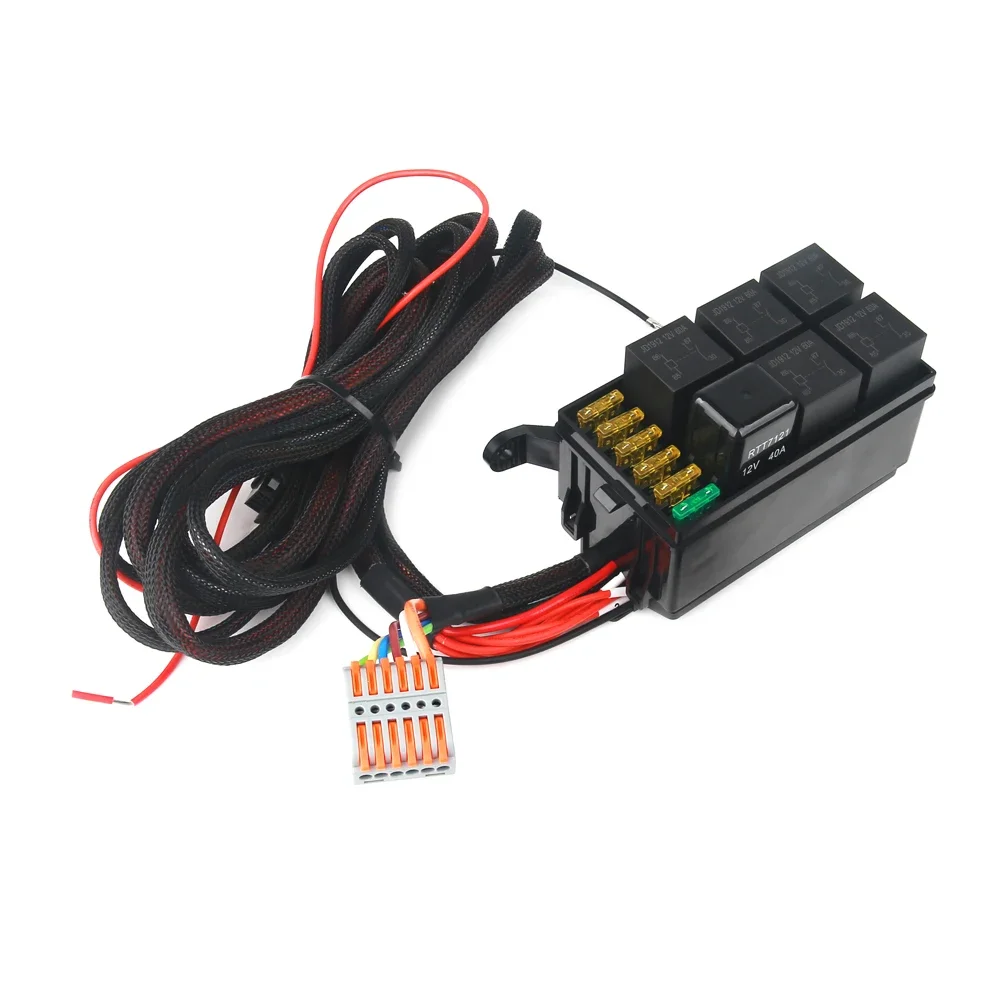 12 فولت LED 6 عصابة لوحة التبديل 600 واط-1200 واط التحكم في الدائرة نظام التتابع صندوق سليم لوحة تحكم باللمس لقارب جيب UTV قافلة