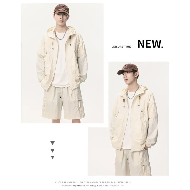 Summer Outdoor Comprehensive Training UV Protective Skin Clothes Fashion Trend Breathable Couple Quick Drying Sunscreen Clothes