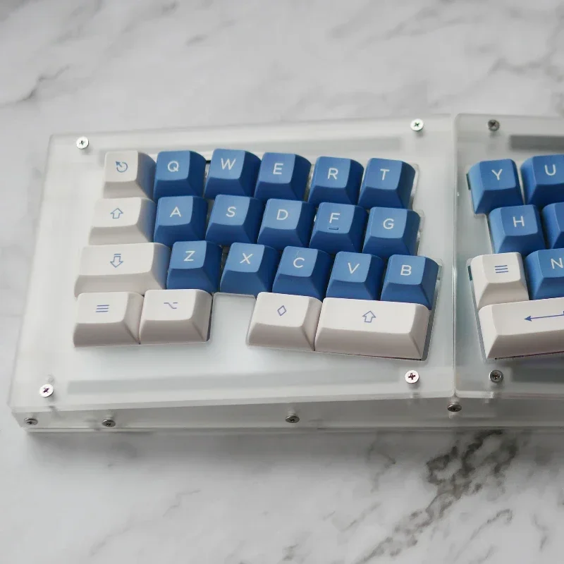 Alice Libra Mini Kit Teclado Mecânico, Desmontado Hot-Swap Wired Layout Prog, 40% Split, Inflável