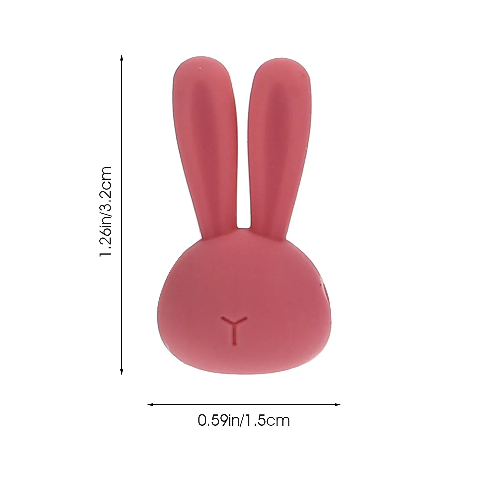 6Pcs Cartoon Rabbit Drink Markers Decorative Reusable Wine Charms Portable Cup Markers for Party Kitchen Bar Home Use