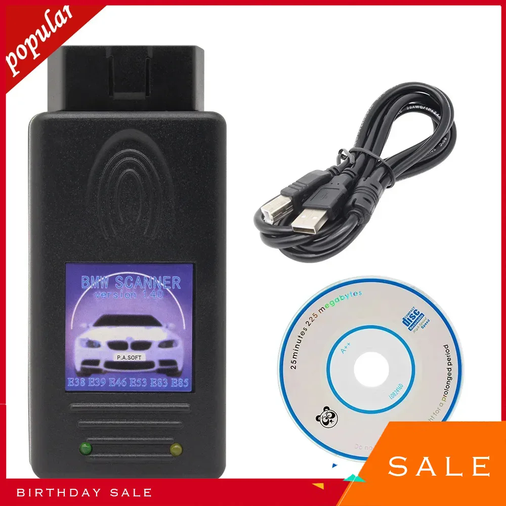 Best For BMW Scanner 1.4.0 Code Reader 1.4 For OLD BMW OBD2 Unlock Version Diagnostic Tool