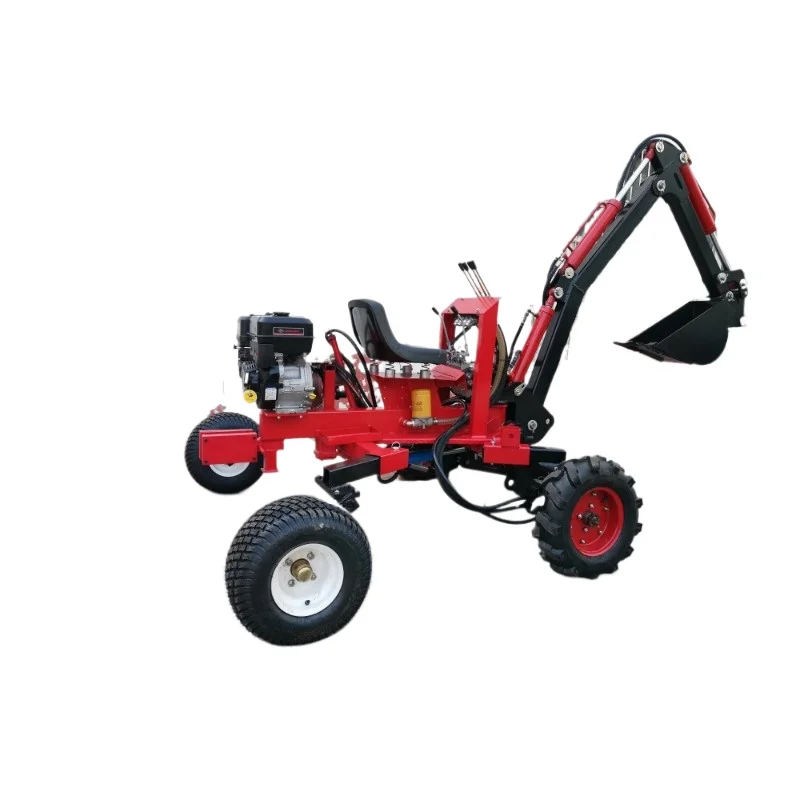 Agricultural mini garden 4 wheel excavator EPA gasoline engine