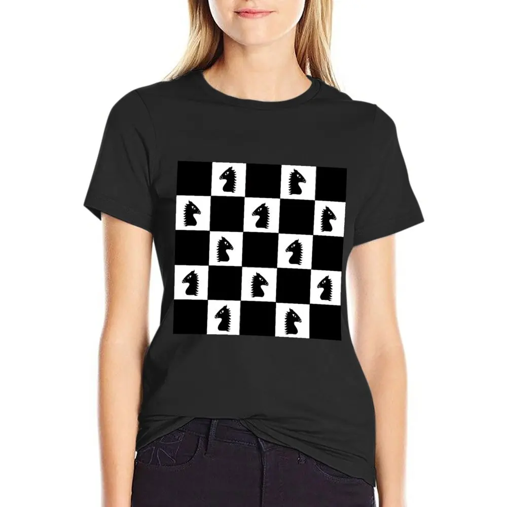 Fresh Chess Board Pattern Classic For Sale T-shirt  Movement Top Tee Premium  Travel