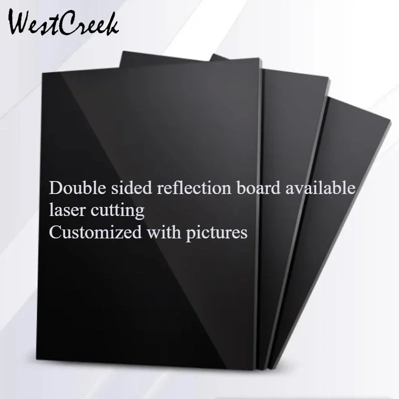 WESTCREEK 3mm 5mm thick black acrylic plate acrylic board acrylic sheet organic glass panel plexiglass sheet perspex PMMA plate